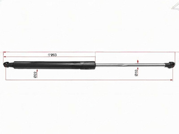 Амортизатор крышки багажника RENAULT KAPTUR 16- SAT