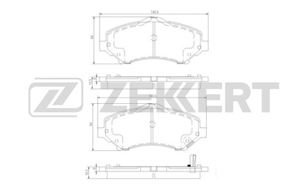 Колодки торм DODGE NITRO пер ZEKKERT GDB4144
