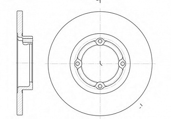 Диск торм DAEWOO MATIZ пер REMSA