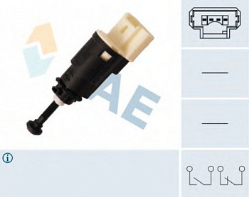 Датчик стоп-сигнала RENAULT LOGAN 4 конт FAE(VESTA вместо штатной 8450111607)