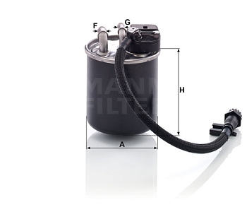 Фильтр топл MB CDi 19- MANN WK820/19