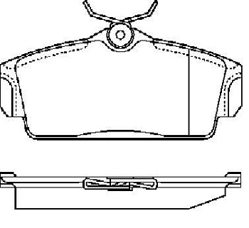 Колодки торм NISSAN пер SANGSIN GDB3168=270400