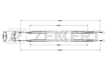 Трос ручника OPEL ASTRA H ZEKKERT