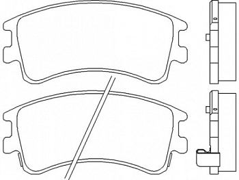Колодки торм MAZDA 6 02- пер REMSA GDB3310=297002