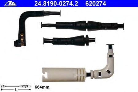 Датчик износа колодок BMW E60 зад ATE