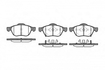 Колодки торм TOYOTA AVENSIS 97-03 пер RH GDB3335=2105402
