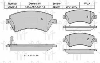 Колодки торм TOYOTA COROLLA E120/VORTEX TINGO пер REMSA GDB3288