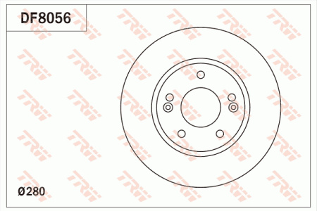 Диск торм KIA CEED 12-/ELANTRA 11- пер TRW