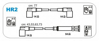 Провода в/в BMW E30/E36 JANMOR
