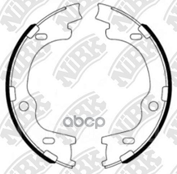 Колодки ручника KIA SPORTAGE/iX35 NIBK (170x27)