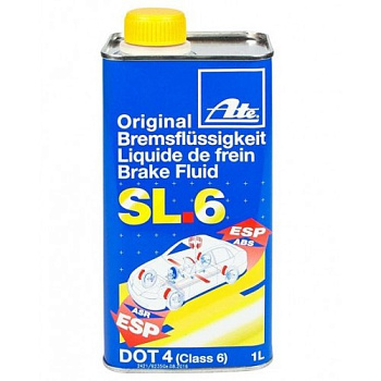 Жидкость тормозная ATE DOT4-SL6 1L для ABS/ESP