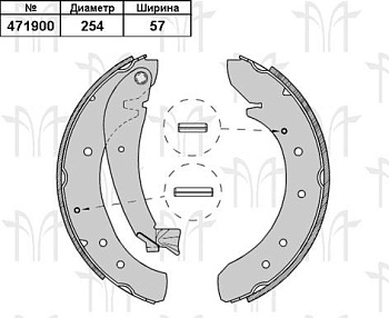 Колодки торм FIAT DUCATO 94-02 18 зад RH GS8546