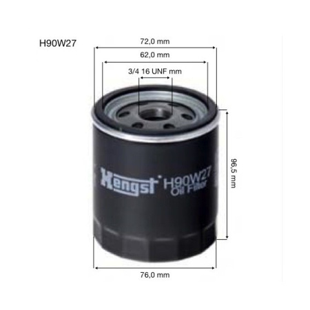 Фильтр масл FORD/MAZDA HENGST W712/73=OC466=W7015