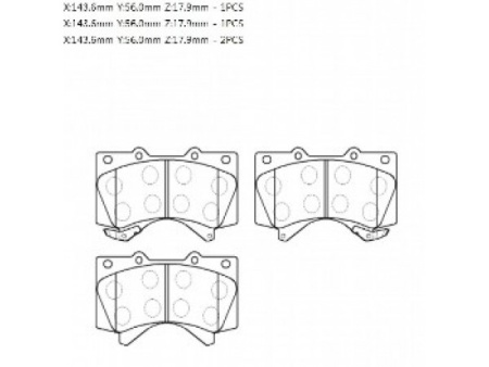 Колодки торм TOYOTA LC200 пер HSB GDB3524