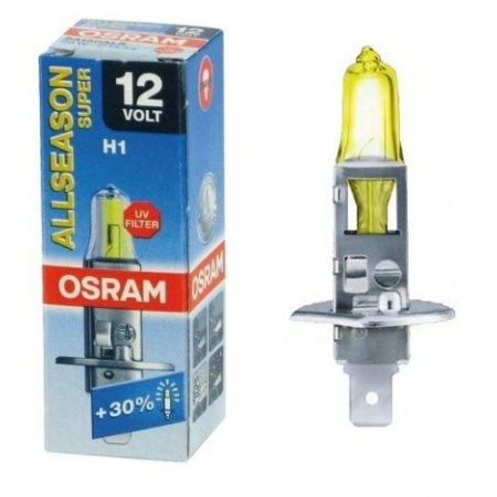 Автолампа H1 OSRAM (+30%/ALLSEASON желт)