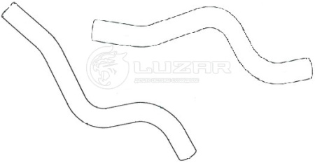 Патрубок ОЖ LADA VESTA на печку LUZAR (ПАРА)