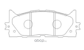 Колодки торм TOYOTA CAMRY V40/V50 пер HSB GDB3429