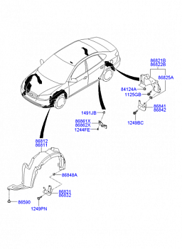 Локер HYUNDAI ELANTRA 07- пер прав TYG