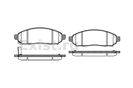 Колодки торм NISSAN NAVARA/PATFINDER пер REMSA GDB3404=2116201