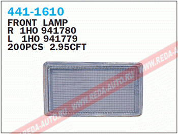 Катафот VW GOLF III лев короткий TYC