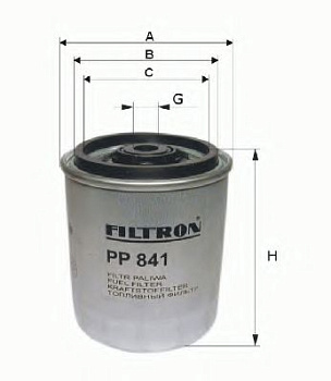 Фильтр топл MB FILTRON WK817/3x=KC63/1D