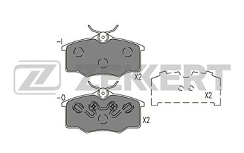 Колодки торм VW POINTER пер ZEKKERT GDB1759