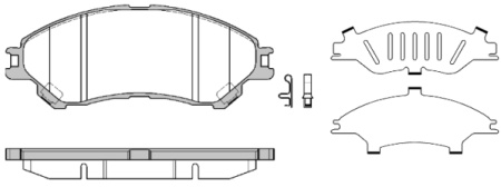 Колодки торм SUZUKI SX4/VITARA 13- пер TRIALLI GDB3633