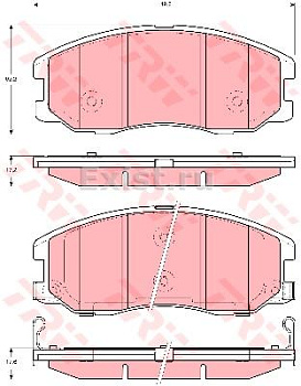 Колодки торм CHEVROLET CAPTIVA/OPEL ANTARA пер SANGSIN GDB1715