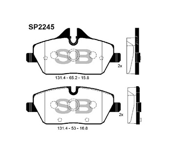 Колодки торм BMW 1 06-13/MINI COOPER перед SANGSIN