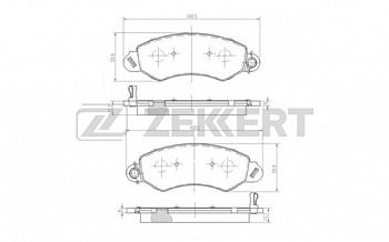 Колодки торм LDV MAXUS пер ZEKKERT GDB1744=2125502