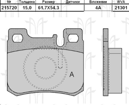 Колодки торм MB W124 задн МАРКОН GDB911=215710