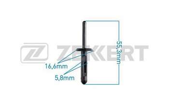 Пистон BMW ZEKKERT (заклепка 5.8mm)