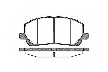 Колодки торм TOYOTA пер RH GDB3286=285500