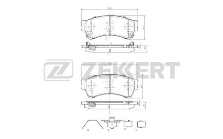 Колодки торм MAZDA 6 07- пер ZEKKERT GDB3501=2119602