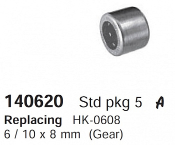Детали стартера Подшипник стартера игольчатый в планетраку 140620