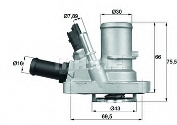 Термостат FIAT ALBEA MAHLE