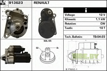 Стартер RENAULT 1.4/1.6 8v MM 30222=A22830