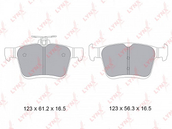 Колодки торм VAG 14- задн LYNX GDB1957