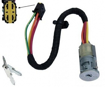 Замок зажигания RENAULT LOGAN ASAM (+контактная группа)