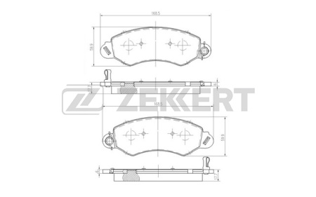 Колодки торм LDV MAXUS пер ZEKKERT GDB1744=2125502