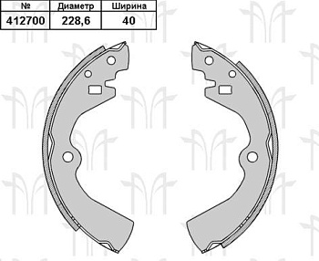 Колодки торм NISSAN зад RH GS7038=GS8308=K1170