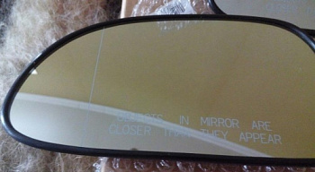 Вставка зеркала CHEVROLET LACETTI -10 лев +обогрев TYC