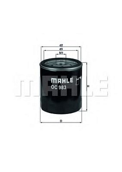 Фильтр масл FIAT MAHLE W714/4