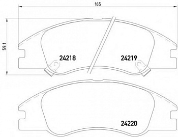 Колодки торм KIA CERATO 04-06 пер МАРКОН GDB3367=SP1167