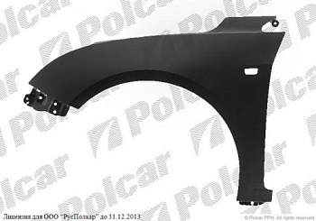 Крыло CHEVROLET CRUZE 09-16 пер лев API (с повторителем)