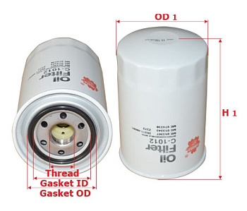 Фильтр масл MITSUBISHI SAKURA WP1045=OC297