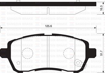 Колодки торм FORD FIESTA 08-/MAZDA 2 пер SANGSIN GDB3437