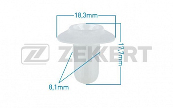 Пистон FORD ZEKKERT (втулка распорная/8.1mm)
