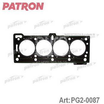 Прокладка ГБЦ RENAULT LOGAN/CLIO/MEGANE 1.4/1.6 8v (K7M/K7J) PATRON