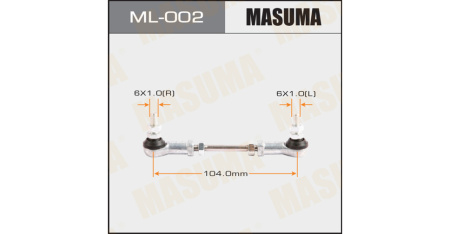Тяга датчика положения кузова регулируемая MASUMA (104mm)